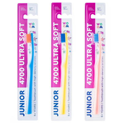 WOOM JUNIOR 4700 ULTRA SOFT, dantų šepetėlis, 1 vnt. paveikslėlis