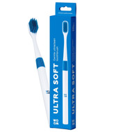 WOOM ULTRA SOFT TOOTHBRUSH BLUE, labai minkštas dantų šepetėlis, mėlynas, 1 vnt. paveikslėlis