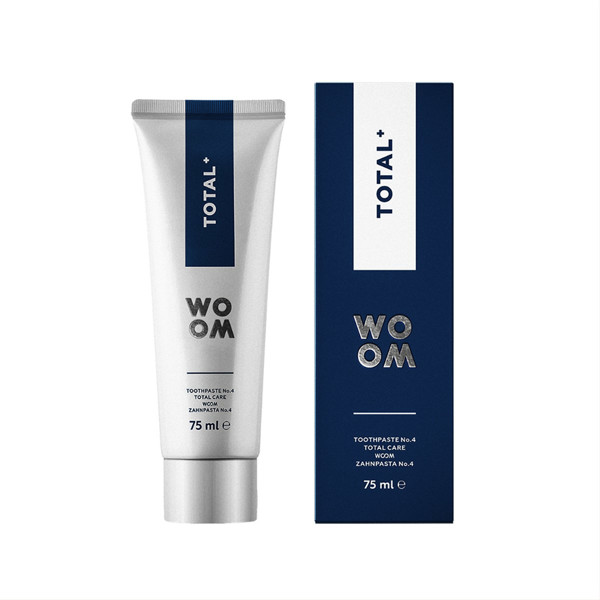 WOOM TOTAL+, balinamoji dantų pasta, 75 ml paveikslėlis