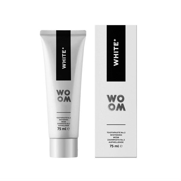 WOOM WHITE+, balinamoji dantų pasta, 75 ml paveikslėlis