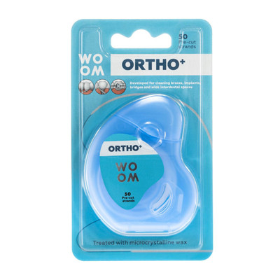 WOOM ORTHO+, dantų siūlas, 30m paveikslėlis