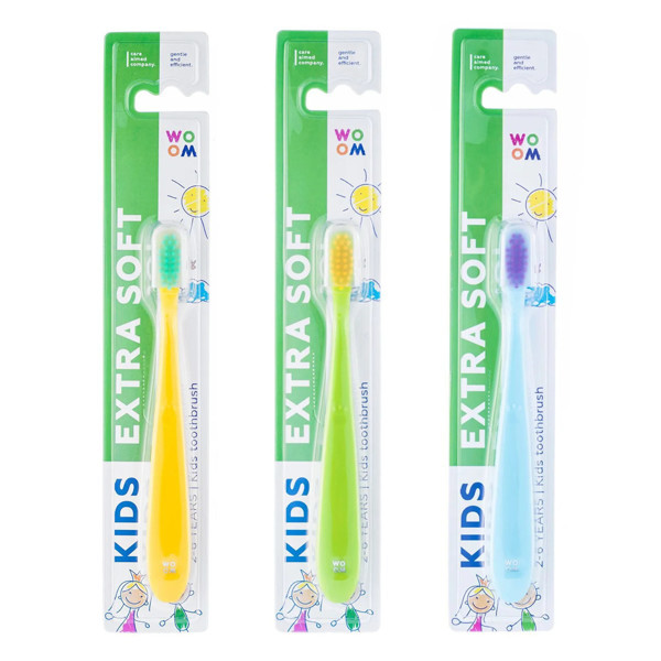 WOOM KIDS EXTRA SOFT, minkštas dantų šepetėlis vaikams, 1 vnt. paveikslėlis