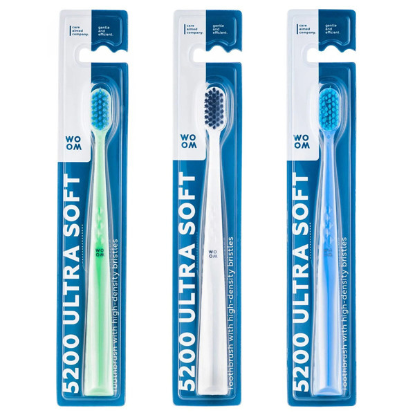 WOOM 5200 ULTRA SOFT, labai minkštas dantų šepetėlis, 1 vnt. paveikslėlis