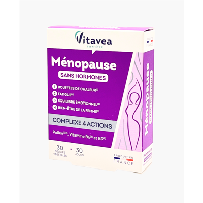VITAVEA Menopauzė (be hormonų), 30 kapsulių