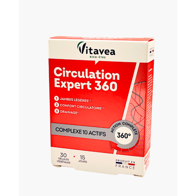 VITAVEA Expert circulation 360°, 30 kapsulių
