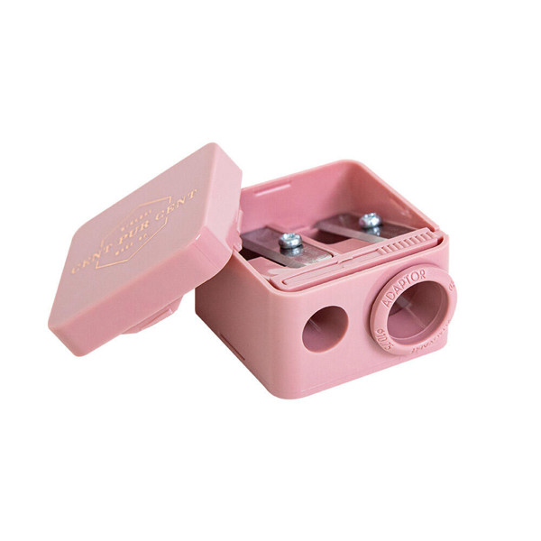 Cent Pur Cent makiažo pieštukų drožtukas Duo Sharpener Cent Pur Cent makiažo pieštukų drožtukas Duo Sharpener