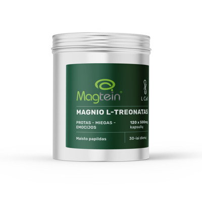 L Cell Magnio L-Treonatas (500mg kapsulės, 120 vnt.)
