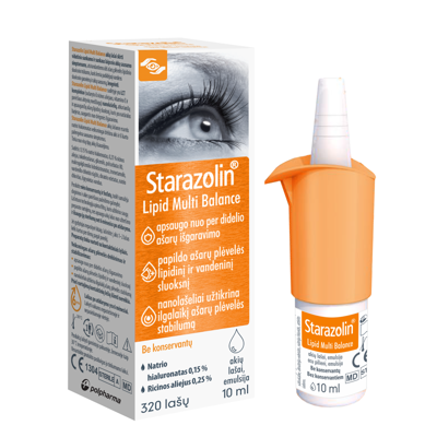 STARAZOLIN LIPID MULTI BALANCE, akių lašai, emulsija, 10ml paveikslėlis