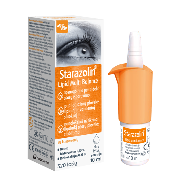 STARAZOLIN LIPID MULTI BALANCE, akių lašai, emulsija, 10ml paveikslėlis