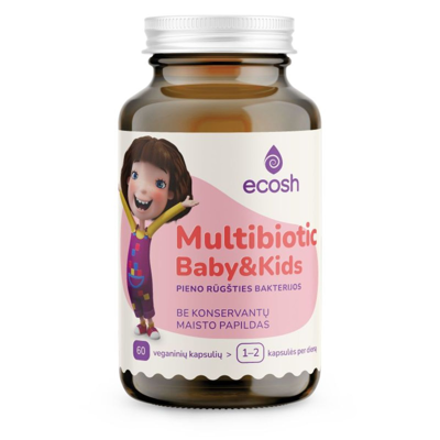 ECOSH KAKĖ MAKĖ Multibiotic Baby&Kids, 60 kapsulių paveikslėlis