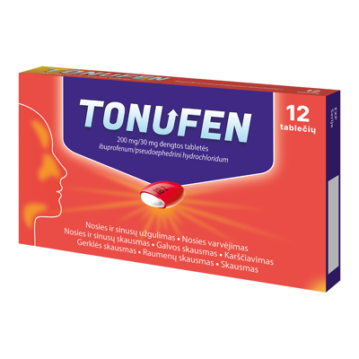 TONUFEN 200 mg/30 mg dengtos tabletės, N12 paveikslėlis