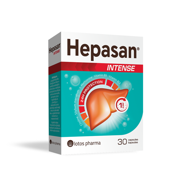HEPASAN INTENSE, 30 kapsulių paveikslėlis