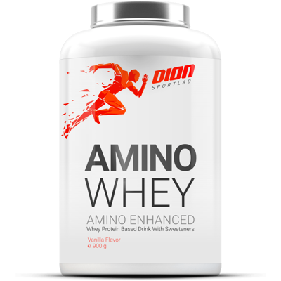 DION SPORTLAB AMINO WHEY, Vanilės sk., 900 g