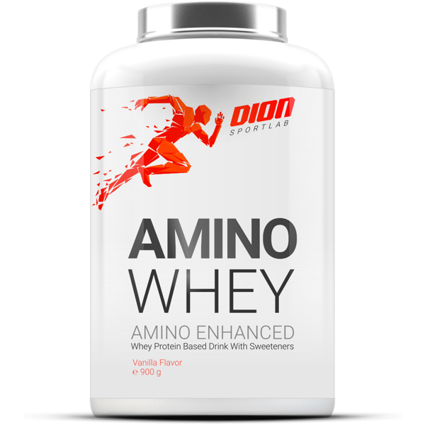 DION SPORTLAB AMINO WHEY, Vanilės sk., 900 g DION SPORTLAB AMINO WHEY, Vanilės sk., 900 g