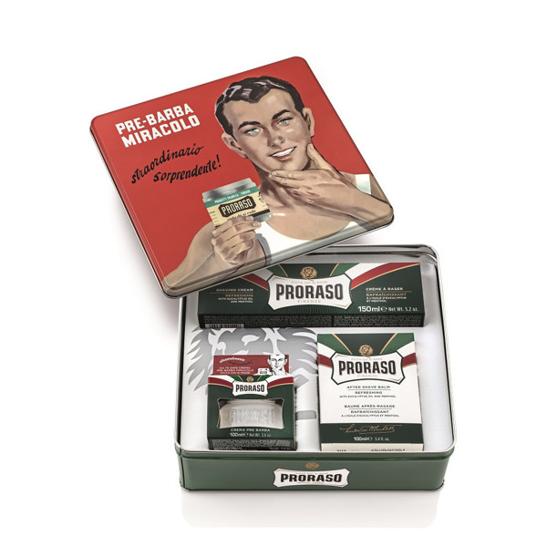PRORASO GINO Vintažinis rinkinys skutimuisi, 1vnt. PRORASO GINO Vintažinis rinkinys skutimuisi, 1vnt.
