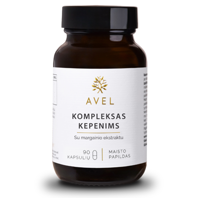 KOMPLEKSAS KEPENIMS, su margainio ekstraktu, 90 kapsulių paveikslėlis