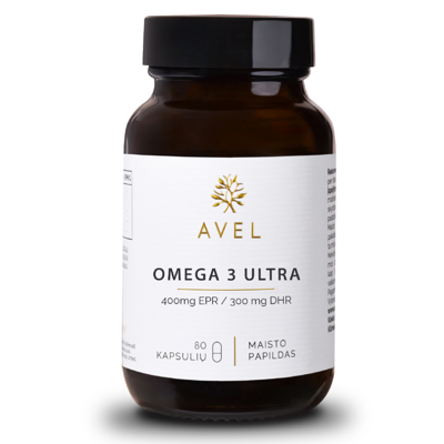 OMEGA 3 ULTRA 400 MG EPR/ 300MG DHR, 80 kapsulių  paveikslėlis