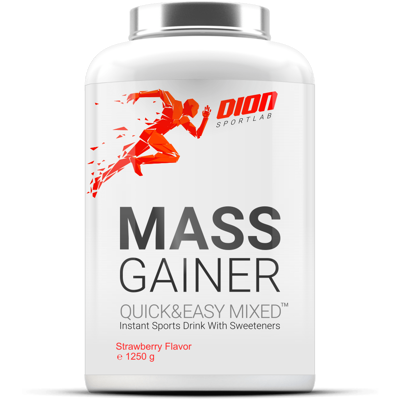 DION SPORTLAB MASS GAINER ,Braškių sk.,  1250 g