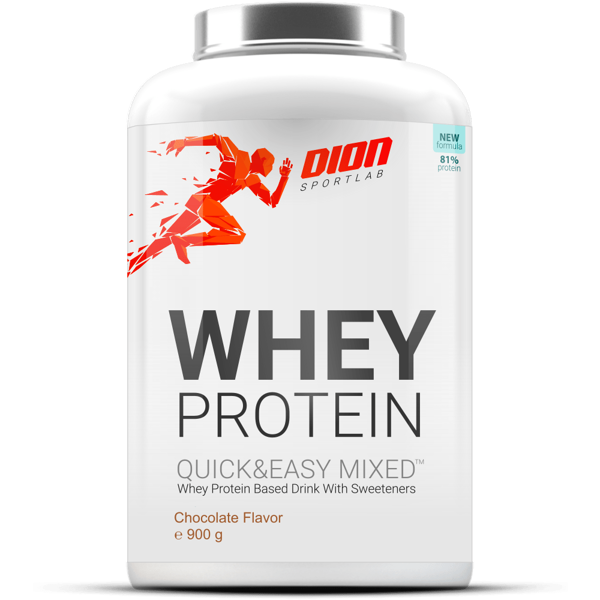 DION SPORTLAB WHEY PROTEIN, Šokolado sk., 900 g DION SPORTLAB WHEY PROTEIN, Šokolado sk., 900 g