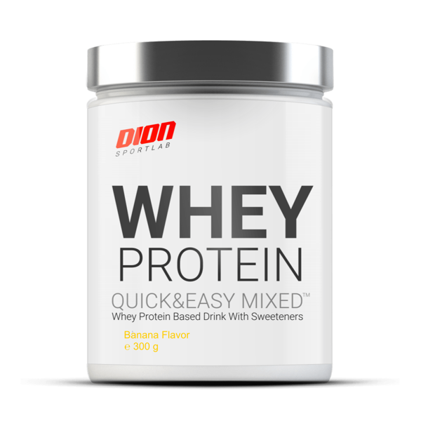 DION SPORTLAB WHEY PROTEIN, Bananų sk., 300 g DION SPORTLAB WHEY PROTEIN, Bananų sk., 300 g