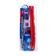 SPIDER-MAN kelioninis rinkinys vaikams: dantų pasta, 75 ml. + dantų šepetėlis + indelis + kosmetinė. SPIDER-MAN kelioninis rinkinys vaikams: dantų pasta, 75 ml. + dantų šepetėlis + indelis + kosmetinė.