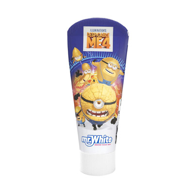 Mr. White MINIONS dantų pasta vaikams nuo 3 m., 75 ml
