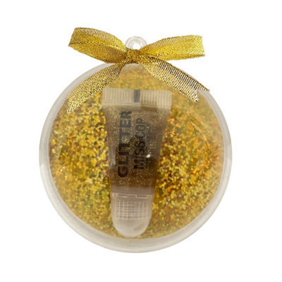 Kalėdinis žaisliukas su makiažo staigmena Auksinio blizgučio gelis