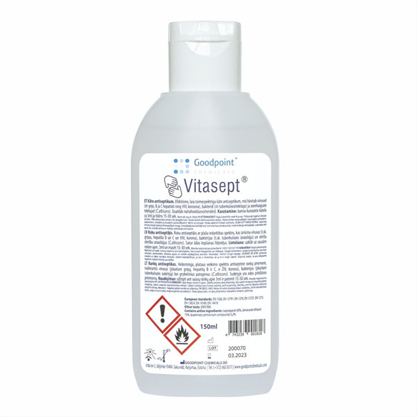 VITASEPT Rankų dezinfekantas, 150ml paveikslėlis