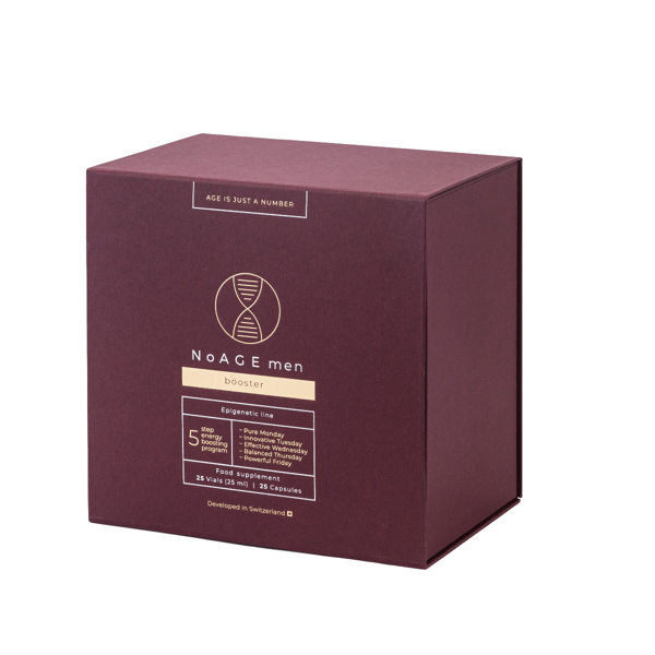 NoAGE, Booster men, 25 kapsulės, 25 buteliukai paveikslėlis NoAGE, Booster men, 25 kapsulės, 25 buteliukai paveikslėlis