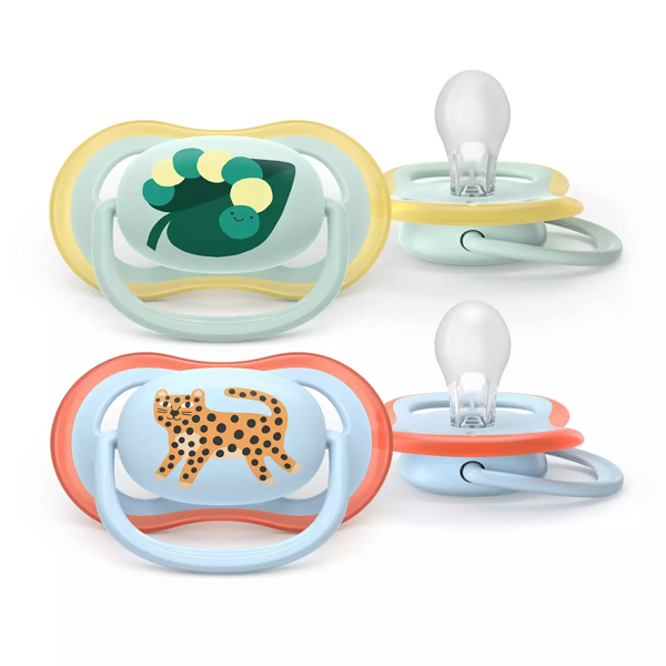 PHILIPS AVENT, Čiulptukas silikoninis nuo 0-6 mėn. N2 „Ultra air“ SCF087/02 paveikslėlis PHILIPS AVENT, Čiulptukas silikoninis nuo 0-6 mėn. N2 „Ultra air“ SCF087/02 paveikslėlis