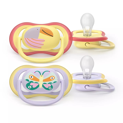 Čiulptukas Avent silikoninis nuo 0-6 mėn. N2 „Ultra air“ SCF087/04 (Philips AVENT) paveikslėlis