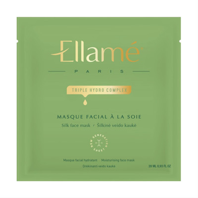 ELLAME TRIPLE HYDRO, trigubai drėkinanti veido kaukė, 28ml, 1vnt. paveikslėlis