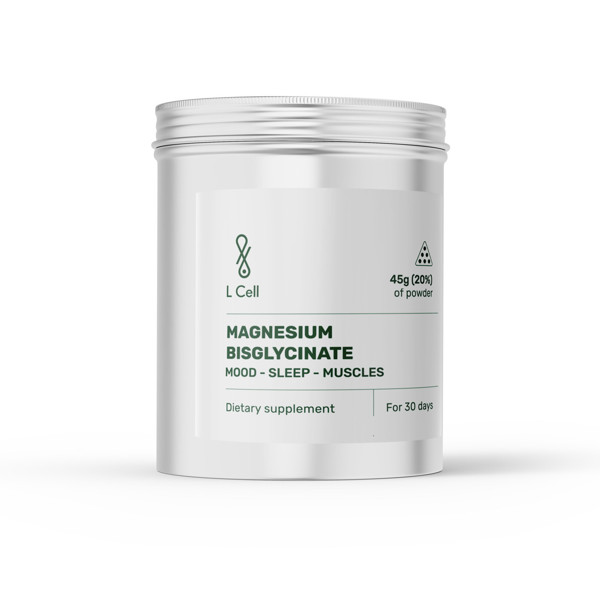 L Cell Magnio Bisglicinatas, maisto papildas, 500mg, kapsulės, 90 vnt. L Cell Magnio Bisglicinatas, maisto papildas, 500mg, kapsulės, 90 vnt.