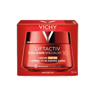 VICHY LIFTACTIV COLLAGEN SPECIALIST 16, kremas, SPF 50, su papildymo sistema, 50ml  paveikslėlis