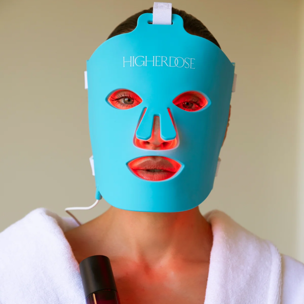 HigherDOSE® raudonos šviesos ir artimų infraraudonųjų spindulių veido kaukė HigherDOSE® raudonos šviesos ir artimų infraraudonųjų spindulių veido kaukė