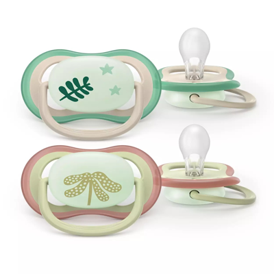 PHILIPS AVENT „Ultra air Naktinis“ Čiulptukas, silikoninis nuo 6-18 mėn. N2 SCF376/31 paveikslėlis