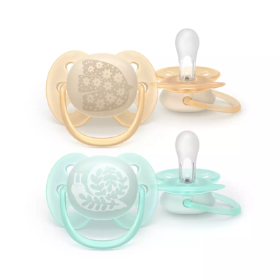 PHILIPS AVENT „Ultra soft“, Čiulptukas silikoninis nuo 0-6 mėn. N2 SCF091/41 paveikslėlis