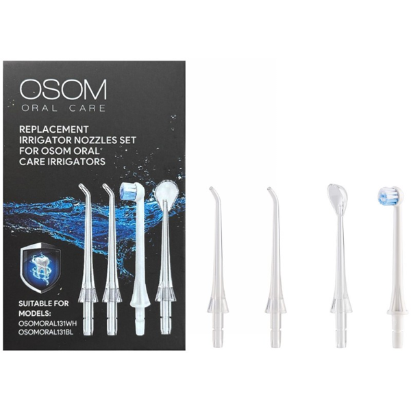 OSOM Oral Care burnos irigatoriaus antgalių rinkinys OSOMORAL131TIPSET