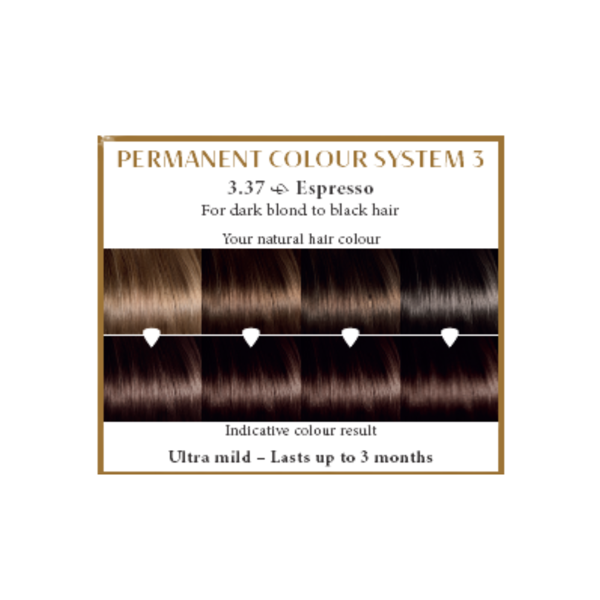 HENNAPLUS Ilgalaikiai plaukų dažai su 9 ekologiškais ekstraktais, spalva espresso 3.37, 100 ml HENNAPLUS Ilgalaikiai plaukų dažai su 9 ekologiškais ekstraktais, spalva espresso 3.37, 100 ml