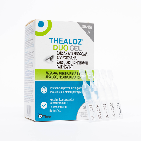 THEALOZ DUO, akių gelis, 0,4 g, 30 vnt. paveikslėlis
