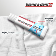 BLEND-A-DENT COMPLETE STRONG HOLD FRESH FLAVOR, Fiksuojamasis dantų protezų kremas, 47g paveikslėlis BLEND-A-DENT COMPLETE STRONG HOLD FRESH FLAVOR, Fiksuojamasis dantų protezų kremas, 47g paveikslėlis