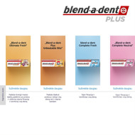 BLEND A DENT PLUS UNBEATABLE BITE NO FLAVOR, Fiksuojamasis dantų protezų kremas, 40g  paveikslėlis BLEND A DENT PLUS UNBEATABLE BITE NO FLAVOR, Fiksuojamasis dantų protezų kremas, 40g  paveikslėlis