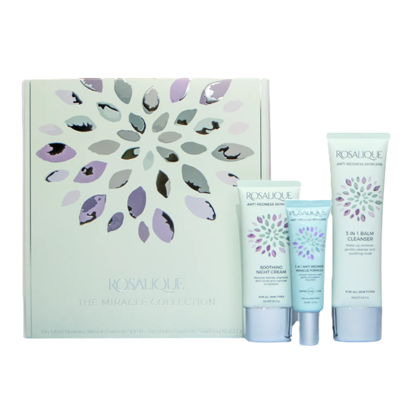 ROSALIQUE MIRACLE COLLECTION rinkinys dėžutėje - dieninis, naktinis kremai ir balzaminis valiklis