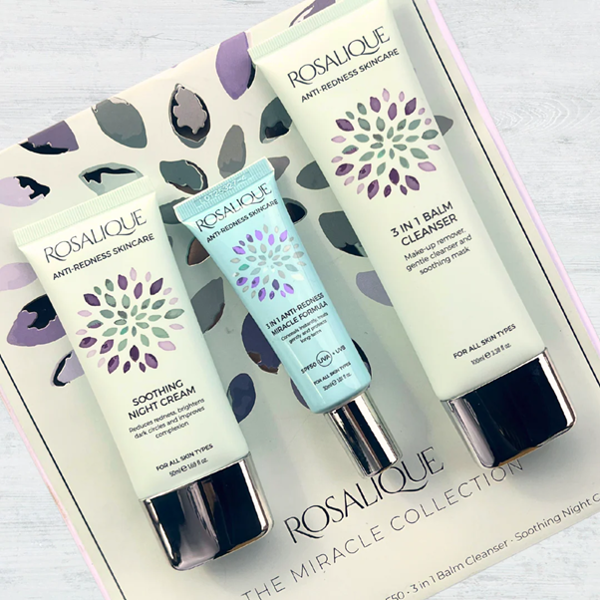 ROSALIQUE MIRACLE COLLECTION rinkinys dėžutėje - dieninis, naktinis kremai ir balzaminis valiklis