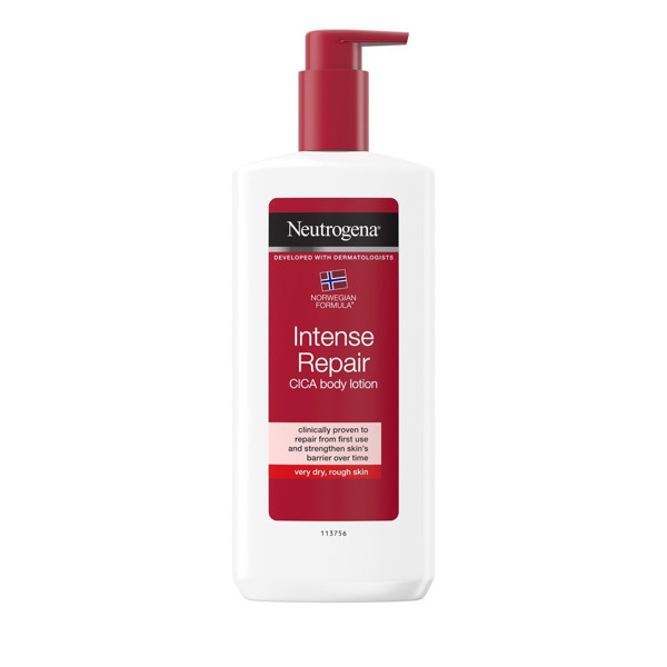 NEUTROGENA INTENSE REPAIR CICA, kūno losjonas labai sausai, šiurkščiai odai, 400 ml paveikslėlis