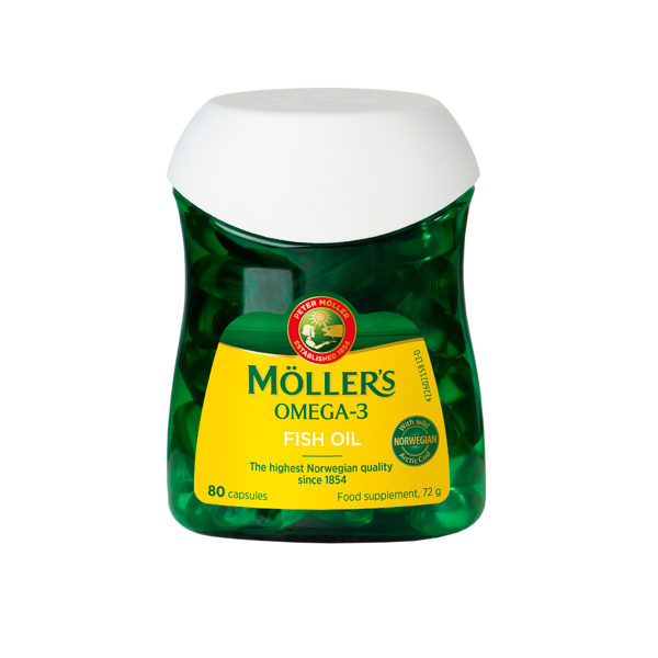 MOLLER'S ŽUVŲ TAUKAI COD LIVER OIL, 80 kapsulių paveikslėlis MOLLER'S ŽUVŲ TAUKAI COD LIVER OIL, 80 kapsulių paveikslėlis