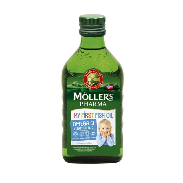 MOLLER'S BABY, mano pirmieji žuvų taukai, 250 ml paveikslėlis MOLLER'S BABY, mano pirmieji žuvų taukai, 250 ml paveikslėlis