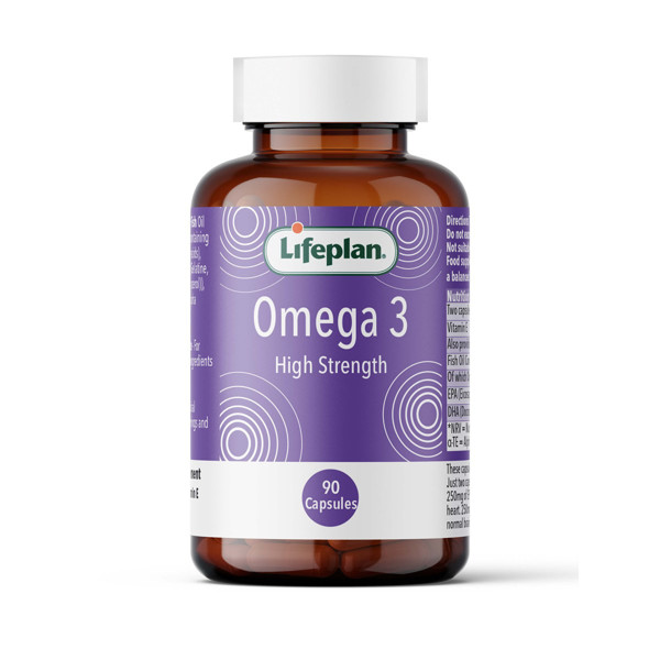 LIFEPLAN OMEGA-3 HI-STRENGHT, 1000 mg, 90 kapsulių paveikslėlis