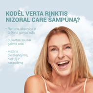 NIZORAL CARE DRY & SENSITIVE SCALP, šampūnas, 200ml paveikslėlis NIZORAL CARE DRY & SENSITIVE SCALP, šampūnas, 200ml paveikslėlis