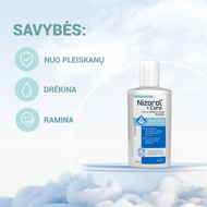 NIZORAL CARE DRY & SENSITIVE SCALP, šampūnas, 200ml paveikslėlis NIZORAL CARE DRY & SENSITIVE SCALP, šampūnas, 200ml paveikslėlis
